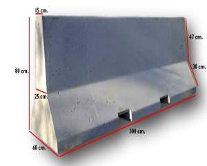 305000 - Barrera New Jersey 80x60x300