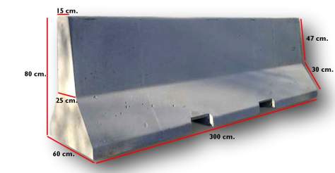 305000 - Barrera New Jersey 80x60x300