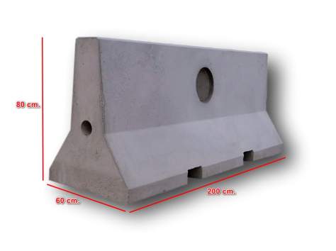 305001 - Barrera New Jersey 80x60x200